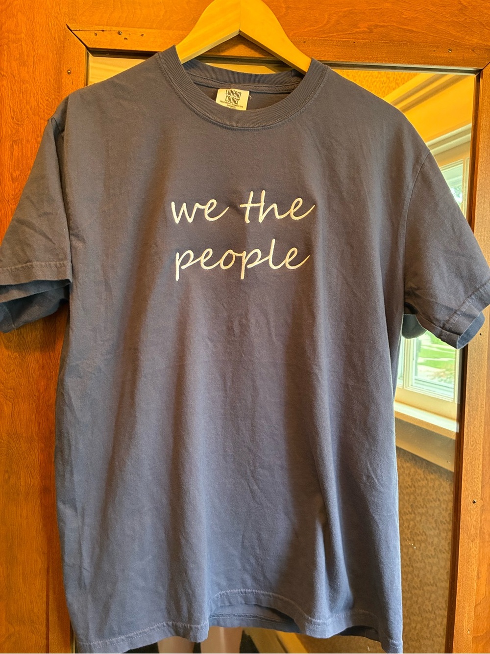 Comfort Colors Navy 'we the people' Short Sleeve Tee